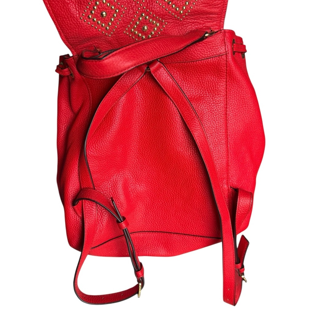 NWT Michael Kors Red Backpack with Gold Hardware - Picture 11 of 16